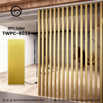 TWPC-8033 | WPC Tubes | Slat & Fluted Decorative Wall Panel | 2 in x 4 in x 114 in | Water & Moisture-Resistant | Fire-Retardant | Ideal for Living Rooms, Bedrooms, Bathrooms, TV Walls & Feature Walls