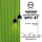 WPC-87 | WPC Wall Panel | Slat & Fluted Decorative Wall Panel | 1 in x 6.3 in x 114 in | Water & Moisture-Resistant | Fire-Retardant | Ideal for Living Rooms, Bedrooms, Bathrooms, TV & Feature Walls