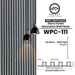 WPC-111 | WPC Wall Panel | Slat & Fluted Decorative Wall Panel | 1 in x 6.3 in x 114 in | Water & Moisture-Resistant | Fire-Retardant | Ideal for Living Rooms, Bedrooms, Bathrooms, TV & Feature Walls