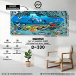 D-330 | Cityscapes | PVC UV Marble Sheet | Decorative Wall Panel | 1/8 in x 48 in x 110 in | Mirror Gloss Finish | Waterproof & Fire-Retardant | Ideal for Living Rooms, Bathrooms & Feature Walls