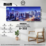 D-332 | Cityscapes | PVC UV Marble Sheet | Decorative Wall Panel | 1/8 in x 48 in x 110 in | Mirror Gloss Finish | Waterproof & Fire-Retardant | Ideal for Living Rooms, Bathrooms & Feature Walls