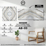 AB-03 | Symmetrical | PVC UV Marble Sheet | Decorative Wall Panel | 1/8 in x 48 in x 110 in | Mirror Gloss Finish | Waterproof & Fire-Retardant | Ideal for Living Rooms, Bathrooms & Feature Walls