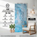 D-14 | 3D | PVC UV Marble Sheet | Decorative Wall Panel | 1/8 in x 48 in x 110 in | Mirror Gloss Finish | Waterproof& Fire-Retardant | Ideal for Living Rooms, Bathrooms & Feature Walls