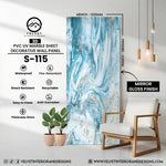 S-115 | 3D | PVC UV Marble Sheet | Decorative Wall Panel | 1/8 in x 48 in x 110 in | Mirror Gloss Finish | Waterproof & Fire-Retardant | Ideal for Living Rooms, Bathrooms & Feature Walls