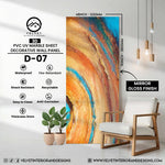 D-07 | 3D | PVC UV Marble Sheet | Decorative Wall Panel | 1/8 in x 48 in x 110 in | Mirror Gloss Finish | Waterproof & Fire-Retardant | Ideal for Living Rooms, Bathrooms & Feature Walls