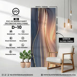 D-10 | 3D | PVC UV Marble Sheet | Decorative Wall Panel | 1/8 in x 48 in x 110 in | Mirror Gloss Finish | Waterproof & Fire-Retardant | Ideal for Living Rooms, Bathrooms & Feature Walls