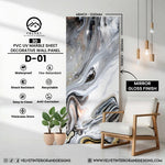 D-01 | 3D | PVC UV Marble Sheet | Decorative Wall Panel | 1/8 in x 48 in x 110 in | Mirror Gloss Finish | Waterproof & Fire-Retardant | Ideal for Living Rooms, Bathrooms & Feature Walls