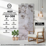 XU-308 | X Series | PVC UV Marble Sheet | Decorative Wall Panel | 1/8 in x 48 in x 110 in | Mirror Gloss Finish | Waterproof & Fire-Retardant | Ideal for Living Rooms, Bathrooms & Feature Walls