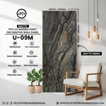 U-09M | Matte | PVC UV Marble Sheet | Decorative Wall Panel | 1/8 in x 48 in x 110 in | Matte Finish | Waterproof & Fire-Retardant | Ideal for Living Rooms, Bathrooms & Feature Walls
