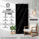 U-10M | Matte | PVC UV Marble Sheet | Decorative Wall Panel | 1/8 in x 48 in x 110 in | Matte Finish | Waterproof & Fire-Retardant | Ideal for Living Rooms, Bathrooms & Feature Walls