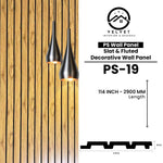 PS-19 | PS Wall Panel | Slat & Fluted Decorative Wall Panel | 0.5 in x 4.75 in x 114 in | Waterproof | Fire-Retardant | Ideal for Living Rooms, Bedrooms, Bathrooms, TV Walls & Feature Walls