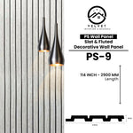 PS-09 | PS Wall Panel | Slat & Fluted Decorative Wall Panel | 0.5 in x 4.75 in x 114 in | Waterproof | Fire-Retardant | Ideal for Living Rooms, Bedrooms, Bathrooms, TV Walls & Feature Walls