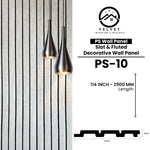 PS-10 | PS Wall Panel | Slat & Fluted Decorative Wall Panel | 0.5 in x 4.75 in x 114 in | Waterproof | Fire-Retardant | Ideal for Living Rooms, Bedrooms, Bathrooms, TV Walls & Feature Walls