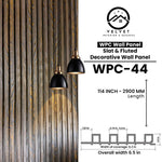 WPC-44 | WPC Wall Panel | Slat & Fluted Decorative Wall Panel | 1 in x 6.3 in x 114 in | Water & Moisture-Resistant | Fire-Retardant | Ideal for Living Rooms, Bedrooms, Bathrooms, TV & Feature Walls