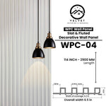 WPC-04 | WPC Wall Panel | Slat & Fluted Decorative Wall Panel | 1 in x 6.3 in x 114 in | Water & Moisture-Resistant | Fire-Retardant | Ideal for Living Rooms, Bedrooms, Bathrooms, TV & Feature Walls