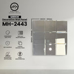 MH-2443 | Mirrors| Wall Panel Accessories | Decorative Wall Panel | 1/8 in x 12 in x 12 in | Convenient Easy Stick - Strong Viscous Force | Ideal for Living Rooms, Bathrooms & Feature Walls