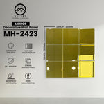 MH-2423 | Mirrors| Wall Panel Accessories | Decorative Wall Panel | 1/8 in x 12 in x 12 in | Convenient Easy Stick - Strong Viscous Force | Ideal for Living Rooms, Bathrooms & Feature Walls