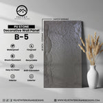 B-5 | PU Stone | Stone | Decorative Wall Panel | 2 in x 24 in x 48 in |Stone Finish | Waterproof, Scratch-Resistant & Fireproof | Ideal for Living Rooms, Bathrooms & Feature Walls