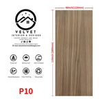 P-10 | Wood Veneer |  Decorative Wall Panel | 5/16 in x 48 in x 110 in | natural wood finish | Waterproof, Scratch-Resistant & Fire-Retardant | Ideal for Living Rooms, Bathrooms & Feature Walls